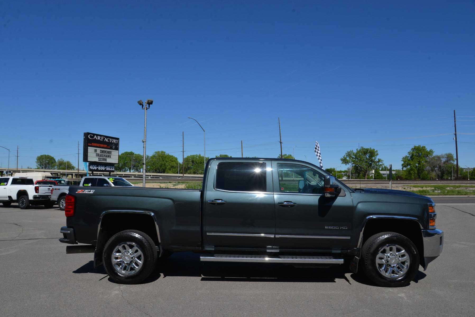 2017 Gray /Gray Leather Chevrolet Silverado 2500HD LTZ (1GC1KWEY6HF) with an 6.6 Duramax Diesel engine, Allison HD 6 speed automatic transmission, located at 4562 State Avenue, Billings, MT, 59101, (406) 896-9833, 45.769516, -108.526772 - Photo #1